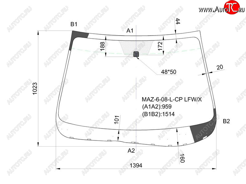 6 599 р. Стекло лобовое Mazda 6 07-12 XYG MAZ-6-08-L-CP LFW/X  с доставкой в г. Воронеж
