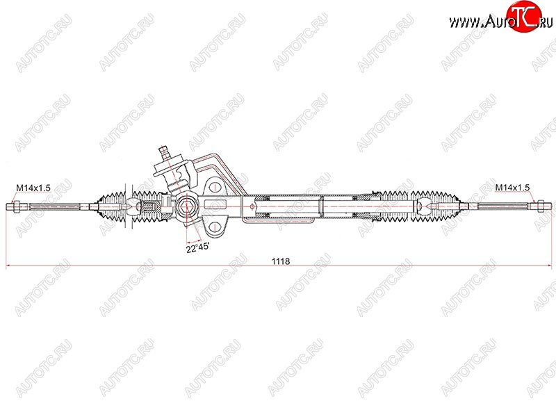 20 399 р. Рейка рулевая LHD SAT  KIA Spectra (2000-2009)  с доставкой в г. Воронеж