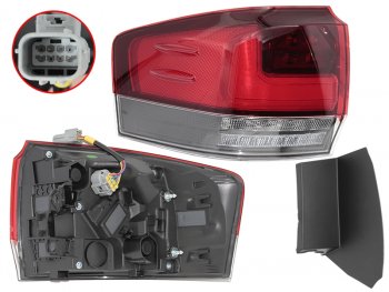 10 999 р. Фонарь задний Toyota Land Cruiser (J300) 21- (Слева LED) SAT ST-212-19LCL  с доставкой в г. Воронеж. Увеличить фотографию 1