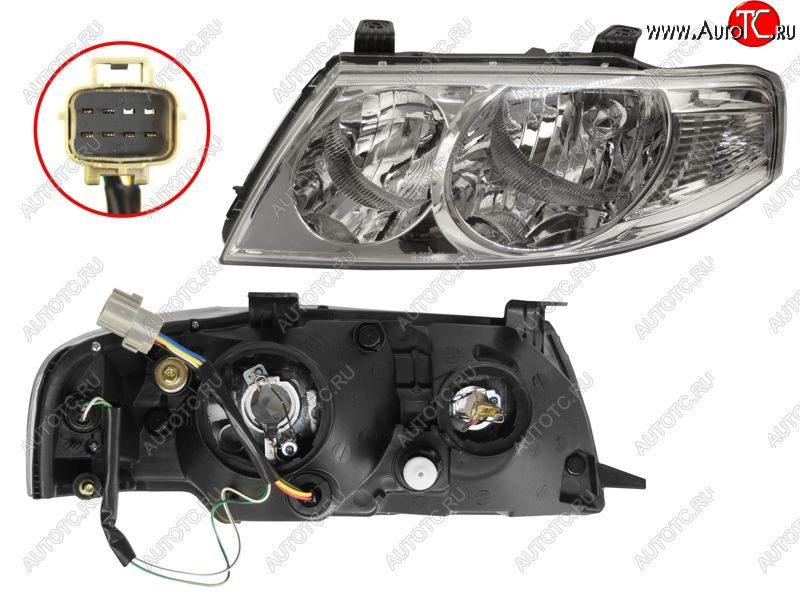 5 549 р. Фара левая SAT Nissan Almera Classic седан B10 (2006-2013)  с доставкой в г. Воронеж
