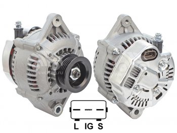 6 449 р. Генератор TOYOTA HILUX 98-05 HIACE 98-06 LAND CRUISER PRADO 96-02 23ZFE 12V 70A SAT ST-27060-75150  с доставкой в г. Воронеж. Увеличить фотографию 1