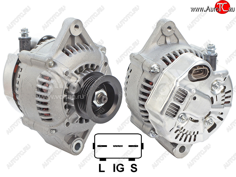 6 449 р. Генератор TOYOTA HILUX 98-05 HIACE 98-06 LAND CRUISER PRADO 96-02 23ZFE 12V 70A SAT ST-27060-75150  с доставкой в г. Воронеж