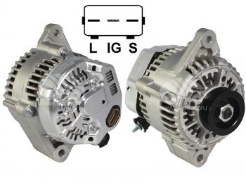 7 699 р. Генератор TOYOTA LAND CRUISER PRADO 5VZFE 95-02HILUX SURF VZN18# 5VZFE  95-02 12V 80A SAT ST-27060-62160  с доставкой в г. Воронеж. Увеличить фотографию 1
