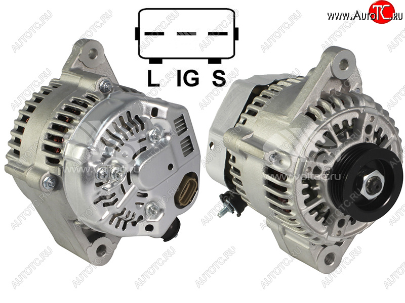 7 699 р. Генератор TOYOTA LAND CRUISER PRADO 5VZFE 95-02HILUX SURF VZN18# 5VZFE  95-02 12V 80A SAT ST-27060-62160  с доставкой в г. Воронеж