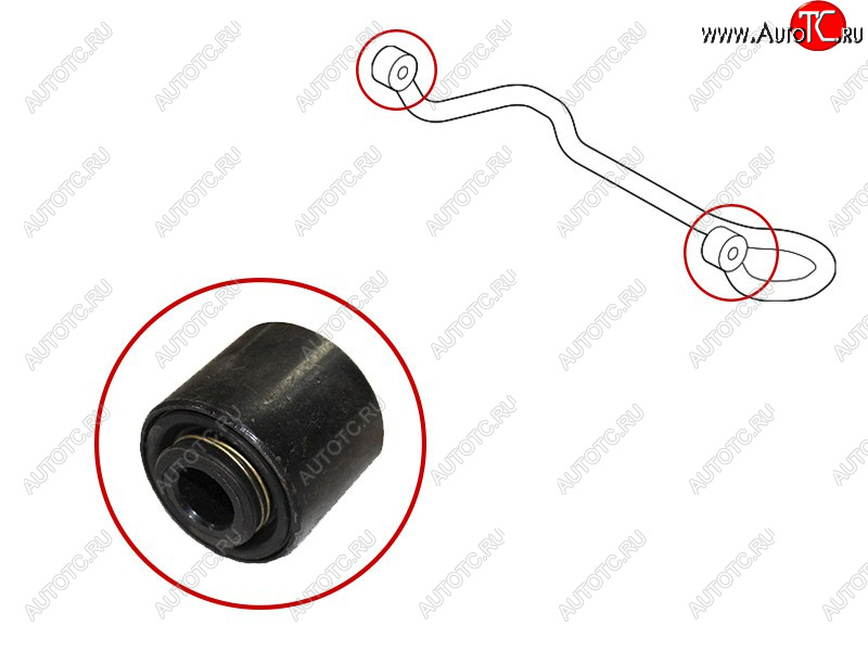 799 р. Втулка стабилизатора Toyota Land Cruiser Prado (J150) 09-20  Lexus GX 02-19  Toyota 4Runner 02-09 SAT ST-48805-60130B  с доставкой в г. Воронеж