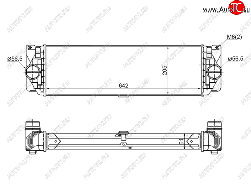 9 999 р. Интеркулер MERCEDES SPRINTER 05- SAT ST-A9065010201  с доставкой в г. Воронеж