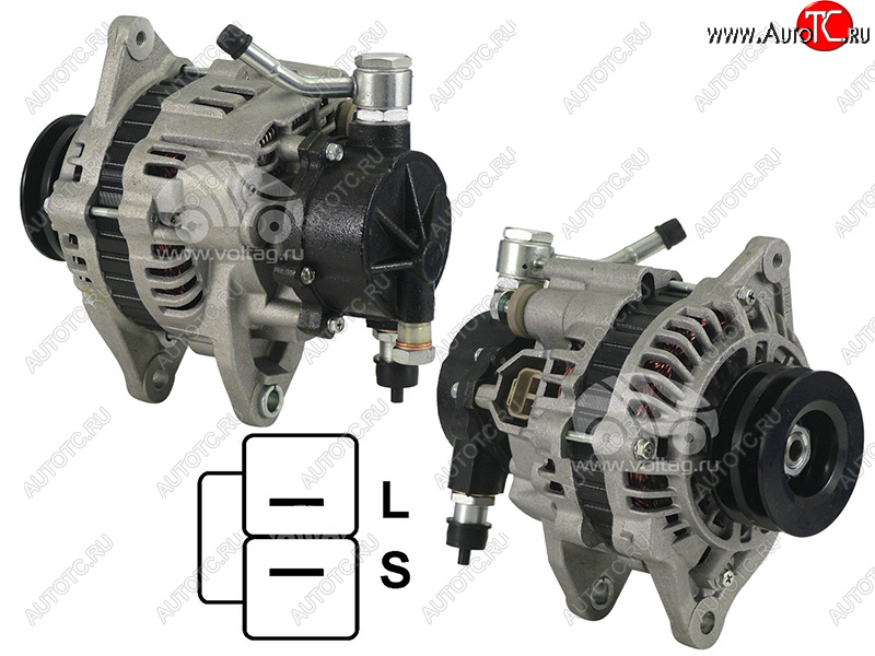 13 549 р. Генератор MMC L200PAJERO 2.5TD 96-07 4D56TD 12V 80A(шкив на 2 ручья) SAT ST-MD306649  с доставкой в г. Воронеж