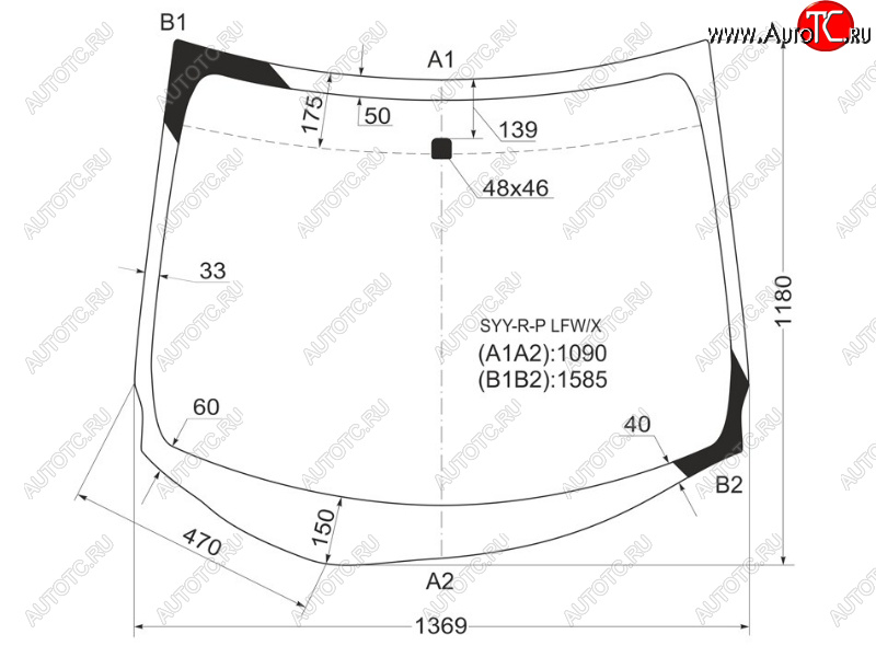 6 949 р. Стекло лобовое Honda Freed 08-16  Freed Spike 10-16 XYG SYY-R-P LFW/X  с доставкой в г. Воронеж