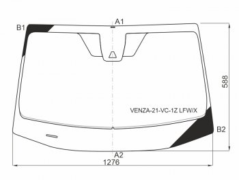 Стекло лобовое (Камера) Toyota Venza 20- XYG VENZA-21-VC-1Z LFW/X