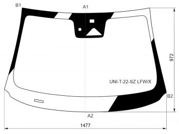9 999 р. Стекло лобовое (Одна камера/ Датчик дождя) Changan UNI-T 23- XYG UNI-T-22-SZ LFW/X, unit22szlfwx XYG UNI-T-22-SZ LFW/X  с доставкой в г. Воронеж. Увеличить фотографию 1