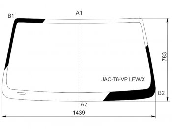 6 499 р. Стекло лобовое JAC T6 18-  T8 18-  T8 Pro 20-  Sollers ST6 23-  ST8 24- XYG JAC-T6-VP LFW/X  с доставкой в г. Воронеж. Увеличить фотографию 1