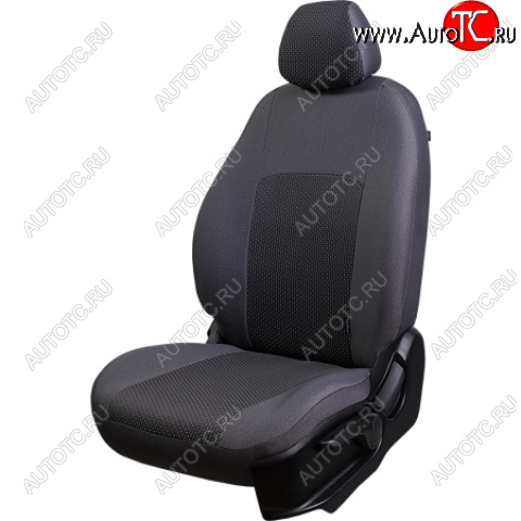 7 299 р. Комплект чехлов для сидений, (РЗС 40/60, 3Г жаккард) Дублин Lord Autofashion  Chevrolet Aveo  T300 (2011-2015) хэтчбек (серый, вставка серая, строчка серая)  с доставкой в г. Воронеж
