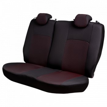 7 299 р. Комплект чехлов для сидений, (РЗС 40/60, 3Г жаккард) Дублин Lord Autofashion  Chevrolet Aveo  T300 (2011-2015) хэтчбек (черный, вставка Ёж Красная, строчка черная)  с доставкой в г. Воронеж. Увеличить фотографию 2