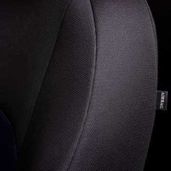 7 299 р. Комплект чехлов для сидений, (РЗС 40/60, 3Г жаккард) Дублин Lord Autofashion  Chevrolet Aveo  T300 (2011-2015) хэтчбек (черный, вставка Ёж Синяя, строчка черная)  с доставкой в г. Воронеж. Увеличить фотографию 9