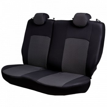 7 299 р. Комплект чехлов для сидений, (РЗС 40/60, 3Г жаккард) Дублин Lord Autofashion  Chevrolet Aveo  T300 (2011-2015) седан, хэтчбек (черный, вставка Прямоугольник черная, строчка черная)  с доставкой в г. Воронеж. Увеличить фотографию 5