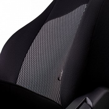 7 299 р. Комплект чехлов для сидений, (РЗС 40/60, 3Г жаккард) Дублин Lord Autofashion  Chevrolet Aveo  T300 (2011-2015) седан, хэтчбек (черный, вставка Прямоугольник черная, строчка черная)  с доставкой в г. Воронеж. Увеличить фотографию 3