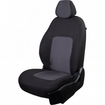 16 799 р. Комплект чехлов сидений (ЖАККАРД) Chevrolet Aveo T200 хэтчбек 5 дв (2002-2008) (Черный+белый)  с доставкой в г. Воронеж. Увеличить фотографию 2