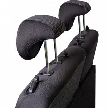 7 299 р. Комплект чехлов для сидений (ЦЗС Жаккард) Дублин Lord Autofashion  Daewoo Nexia  дорестайлинг (1995-2008) (черный, вставка Ёж белая)  с доставкой в г. Воронеж. Увеличить фотографию 3