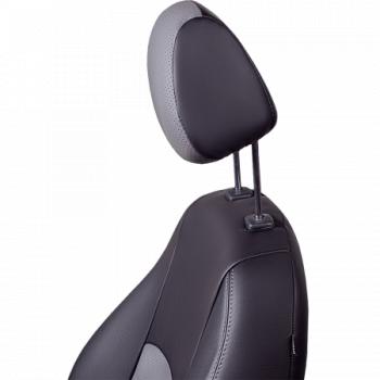 8 999 р. Комплект чехлов для сидений (РЗС 60/40 2Г Илана+Орегон ) ТУРИН СТ Lord Autofashion  Ford Fiesta  6 (2012-2019) седан рестайлинг, хэтчбэк 3 дв. рестайлинг, хэтчбэк 5 дв. рестайлинг (черный, вставка серая, строчка серая)  с доставкой в г. Воронеж. Увеличить фотографию 6