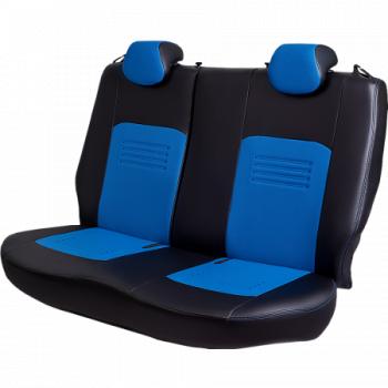 8 999 р. Комплект чехлов для сидений (РЗС 60/40 2Г Илана+Орегон ) ТУРИН СТ Lord Autofashion  Ford Fiesta  6 (2012-2019) седан рестайлинг, хэтчбэк 3 дв. рестайлинг, хэтчбэк 5 дв. рестайлинг (черный, вставка синяя, строчка синяя)  с доставкой в г. Воронеж. Увеличить фотографию 3