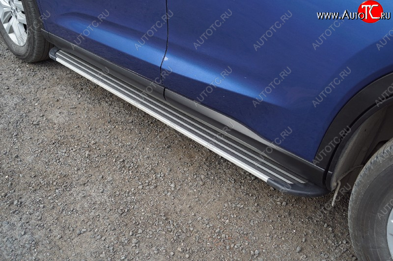 20 599 р. Пороги алюминиевые Slim Line ТСС Тюнинг GAC GS5 (2018-2025) (Silver)  с доставкой в г. Воронеж