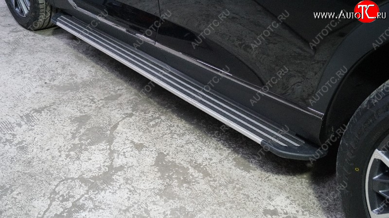 21 999 р. Пороги алюминиевые Slim Line ТСС Тюнинг  GAC GS8 (2016-2023) (Silver )  с доставкой в г. Воронеж