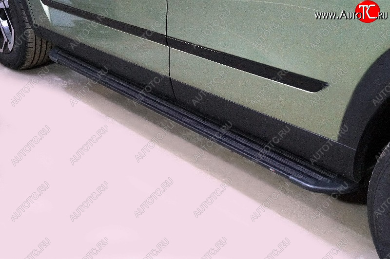 22 999 р. Пороги алюминиевые Slim Line ТСС Тюнинг  JAECOO J7 (2023-2025) (Black)  с доставкой в г. Воронеж