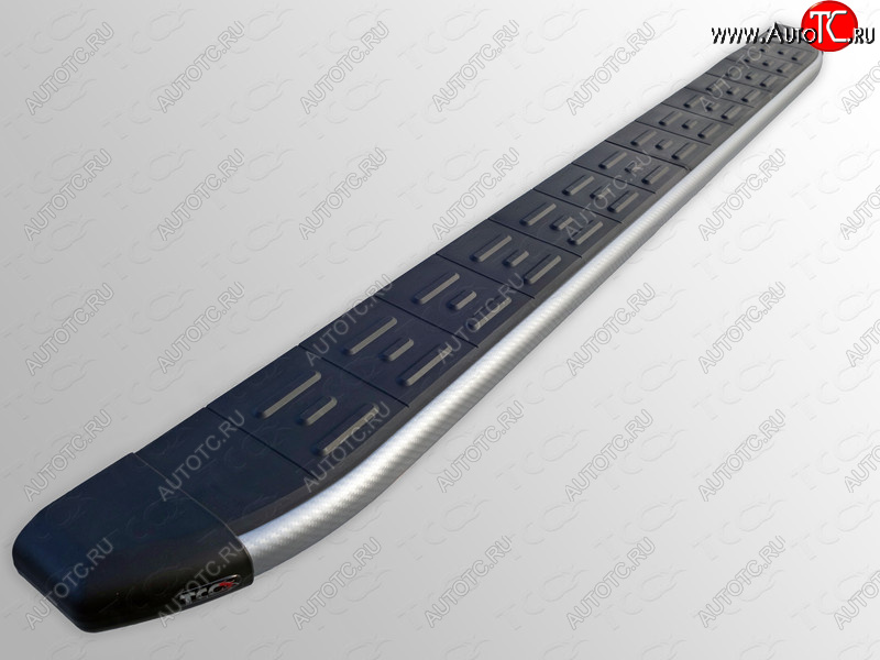 1 000 000 р. Пороги алюминиевые с пластиковой накладкой, ТСС Тюнинг  Ford Edge  U387 (2011-2015) рестайлинг (карбон серебро)  с доставкой в г. Воронеж