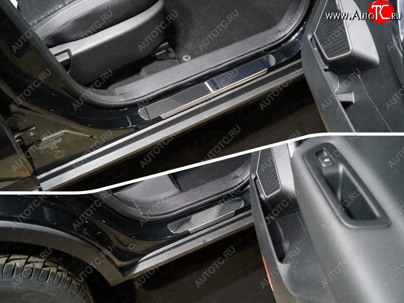 1 000 000 р. Накладки на пороги (4 шт) Geely Atlas NL3 (2016-2022) (лист зеркальный)  с доставкой в г. Воронеж