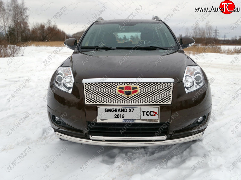 1 000 000 р.  ТСС Тюнинг GEELYEmgrand X7 2013- - Решетка радиатора верхняя (под знак)  geelemgx71506  с доставкой в г. Воронеж