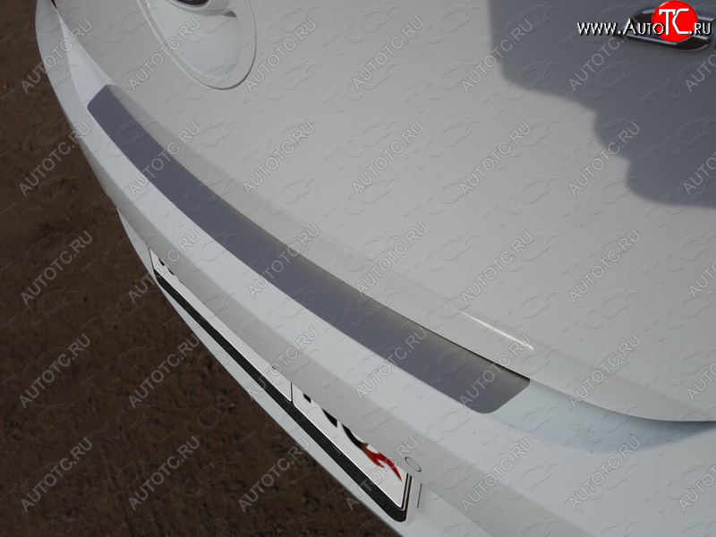 1 000 000 р. Накладка на задний бампер ТСС Тюнинг  Hyundai Solaris  RBr (2014-2017) хэтчбэк рестайлинг (лист шлифованный)  с доставкой в г. Воронеж