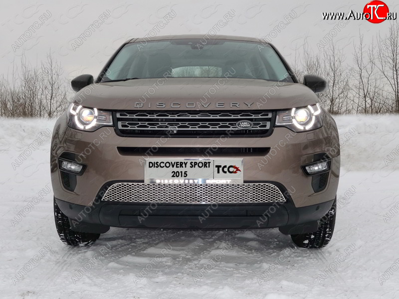 5 999 р. Рамка гос. номера ТСС Тюнинг Land Rover Discovery Sport L550 дорестайлинг (2014-2019) (нержавейка)  с доставкой в г. Воронеж