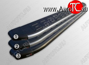 1 000 000 р. Пороги алюминивые с пластиковой накладкой ТСС Тюнинг  Chevrolet Captiva (2006-2011)  дорестайлинг (Карбон черный)  с доставкой в г. Воронеж
