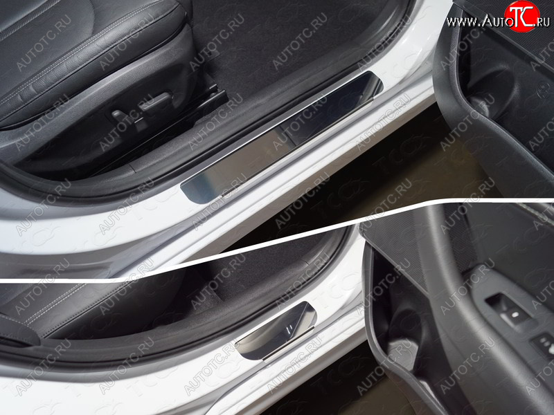 1 000 000 р. Накладки на порожки салона  Hyundai Sonata ( LF,  DN8) (2017-2022) рестайлинг (Лист зеркальный)  с доставкой в г. Воронеж