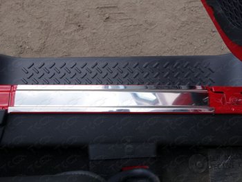 Накладки на пороги ТСС Тюнинг Jeep Wrangler JK 3 дв. дорестайлинг (2006-2010) (лист зекральный)