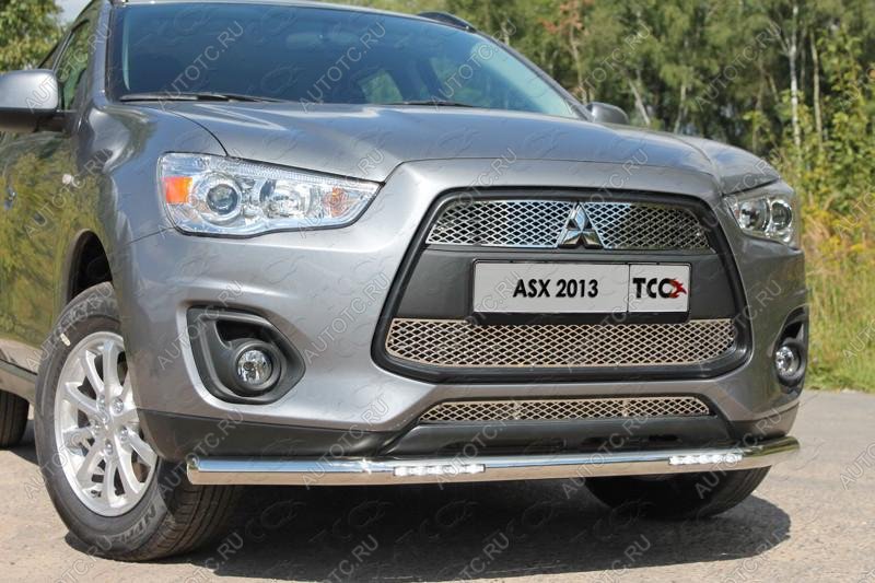 5 549 р. Вставка переднего бампера ТСС Тюнинг  Mitsubishi ASX (2010-2012) дорестайлинг (лист)  с доставкой в г. Воронеж