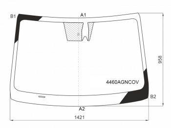 6 849 р. Стекло лобовое (Камера Место под датчик запотевания) Kia Cerato 21-  Forte 18-  K3 18- FUYAO 4460AGNCOV  с доставкой в г. Воронеж. Увеличить фотографию 1