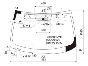 8 399 р. Стекло лобовое (Датчик дождя) Mitsubishi ASX 10-16  Citroen C4 Aircross 12-16  Peugeot 4008 12-15 FUYAO 5689AGNMV1B  с доставкой в г. Воронеж. Увеличить фотографию 1