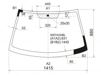5 299 р. Стекло лобовое Nissan Almera 00-06  Almera Classic 06-12  Bluebird Sylphy 00-05 FUYAO 6007AGNBL  с доставкой в г. Воронеж. Увеличить фотографию 1