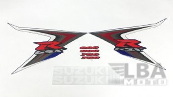 3 999 р. Комплект наклеек на пластик для мотоцикла Suzuki GSX-R600750 08-10 Сине-Белый 1  пм-00017737  с доставкой в г. Воронеж. Увеличить фотографию 1