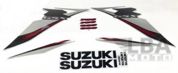 3 999 р. Комплект наклеек на пластик для мотоцикла Suzuki GSX-R600750 08-10 Бело-Серый  пм-00017740  с доставкой в г. Воронеж. Увеличить фотографию 1