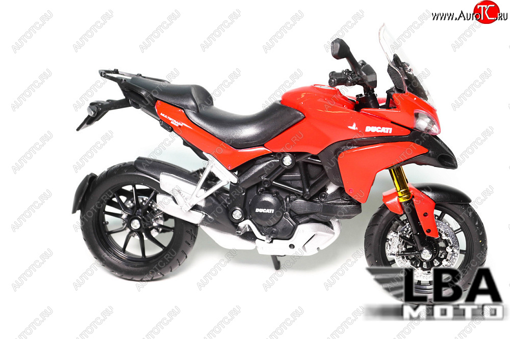 1 599 р. Модель мотоцикла Ducati Multistrade 1200S Красного цвета масштаб 112  пм-00002222  с доставкой в г. Воронеж
