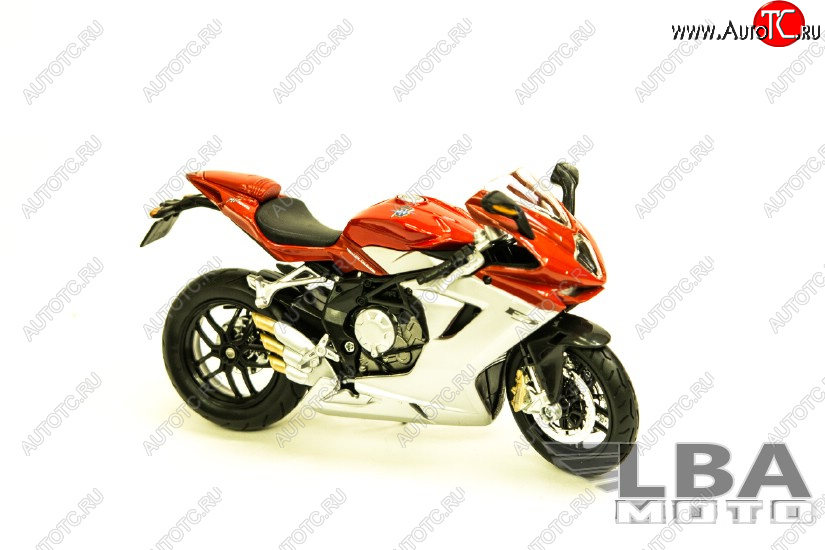 1 599 р. Модель мотоцикла MV Agusta F3 Serue ORO 12 Красного цвет масштаб 112  пм-00002230  с доставкой в г. Воронеж