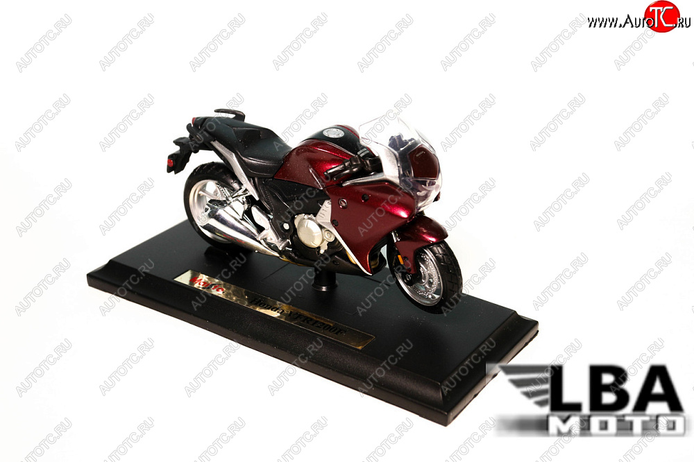 1 299 р. Модель мотоцикла Honda VFR1200F Бордового цвета масштаб 1 18  пм-00002236  с доставкой в г. Воронеж