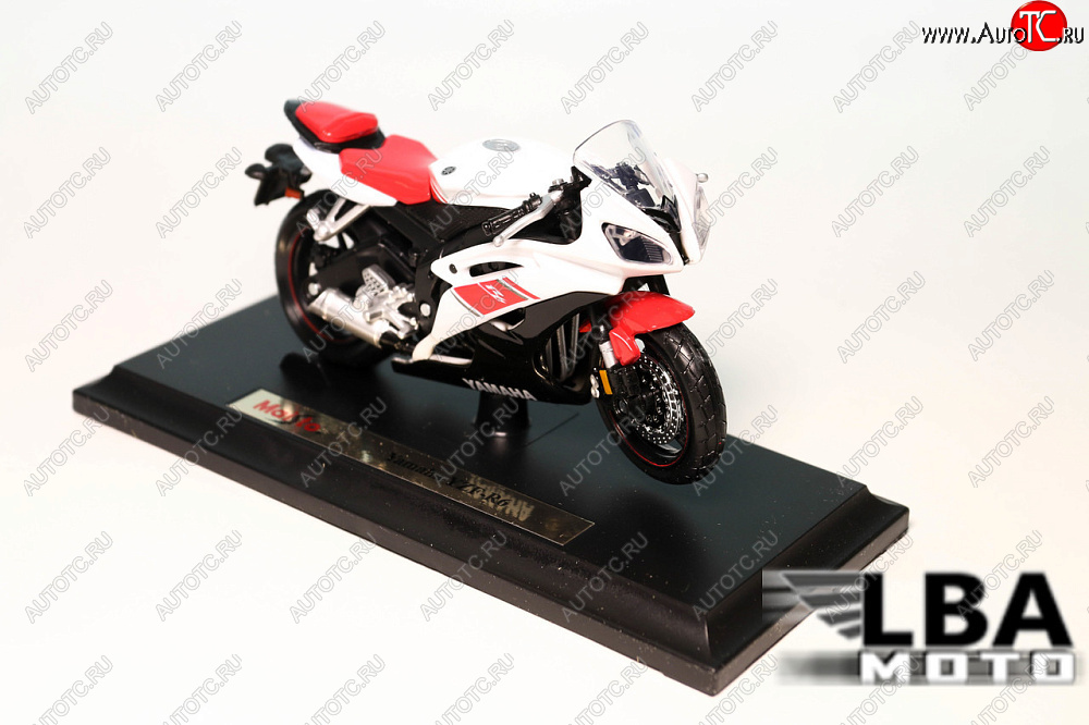 1 299 р. Модель мотоцикла Yamaha YZF-R6 Бело-Красного цвета масштаб 118  пм-00002246  с доставкой в г. Воронеж