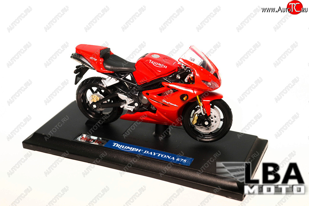 1 299 р. Модель мотоцикла Triumph Daytona 675 Красного цвета 118  пм-00002250  с доставкой в г. Воронеж
