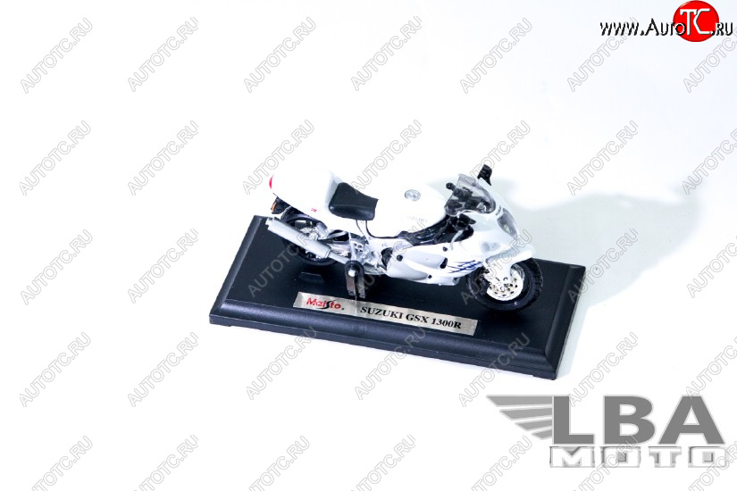 1 299 р. Модель мотоцикла Suzuki GSX-R1300 Белого цвета масштаб 118  лб-00000331  с доставкой в г. Воронеж
