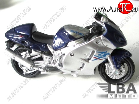 1 599 р. Модель мотоцикла Suzuki GSX-R1300 Синего цвета масштаб 112  пм-00002483  с доставкой в г. Воронеж