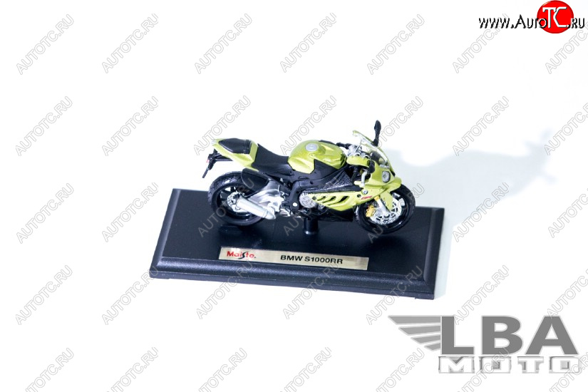 1 299 р. Модель мотоцикла BMW S1000RR Зеленого цвета масштаб 118  пм-00002480  с доставкой в г. Воронеж