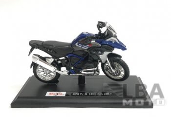1 599 р. Модель мотоцикла BMW R1200GS Сине-Черного цвета масштаб 118  пм-00016573  с доставкой в г. Воронеж. Увеличить фотографию 1